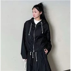 Женская ветрозащитная повседневная куртка с капюшоном