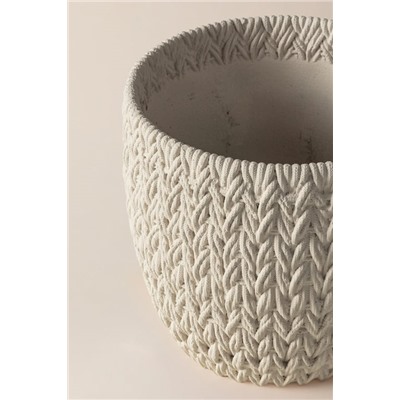 Dolly Saksı - Ekru - 16 cm