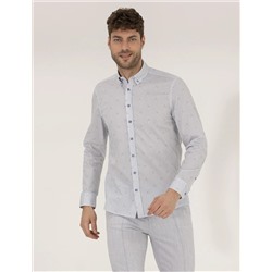 Pembe Slim Fit Uzun Kollu Gömlek