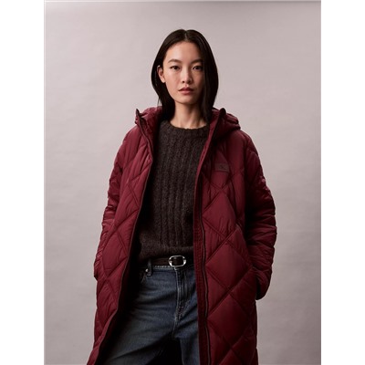 Long Hooded Puffer Jacket