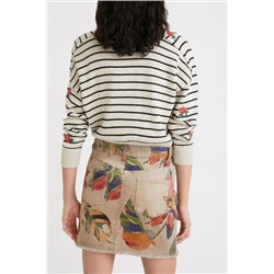 Minifalda de camuflaje floral