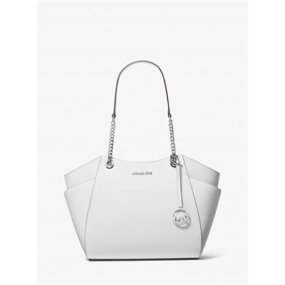 Michael Kors Outlet Jet Set Large Saffiano Shoulder Bag