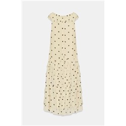 ASYMMETRIC POLKA DOT DRESS