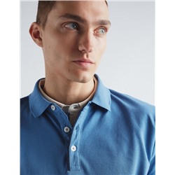 Father's Day' Piquet Polo, Men, Light Blue