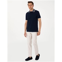 Lacivert Slim Fit Polo Yaka Tişört