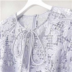 Нежного цвета красивое ажурное платье   ZIMMERMAN*N