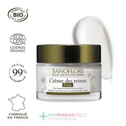 Sanoflore Crème des Reines Nuit - Soin Réparateur Régénération & Eclat BIO 50 ml