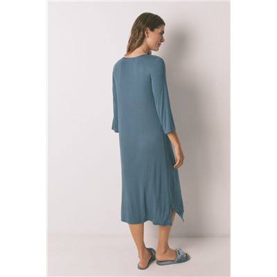 Camisón midi viscosa verde