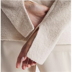 Британский легкий роскошный женский свитер из кашемировой шерсти в стиле ретро с драпировкой и высоким воротником Reis*s