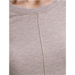 Лонгслив из премиального хлопка с эластаном