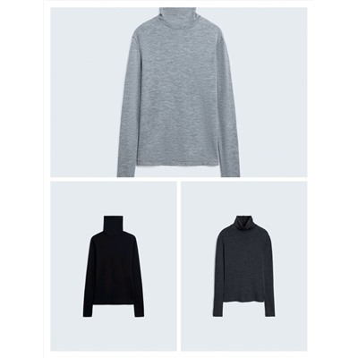 Тонкая шерстяная водолазка  ЛАЙ*М