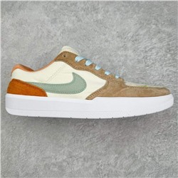 Повседневная спортивная обувь для скейтбординга Nik*e SB Force 58 серии Air Force 58 с низким вырезом, верх выполнен из парусины и замши, с богатой многослойной строчкой, с вулканизированной подошвой, износостойкая и прочная, язычок и подошва украшены логотипом SB на пятке