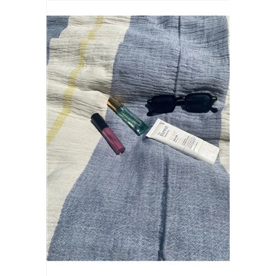 MOD10 Çift Katmanlı / %100 Bambu Pamuk / Şerit Serisi Lsb/plaj Havlusu