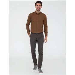 Taba Slim Fit Uzun Kollu Gömlek