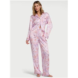Victoria's Secret Glazed Satin Long Pajama Set