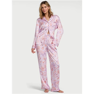 Victoria's Secret Glazed Satin Long Pajama Set
