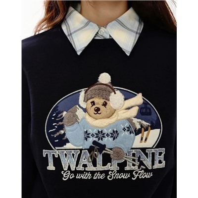 Женская милая флисовая толстовка