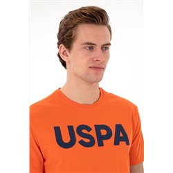 Erkek Regular Fit Bisiklet Yaka Nar Çiçeği Basic Tişört