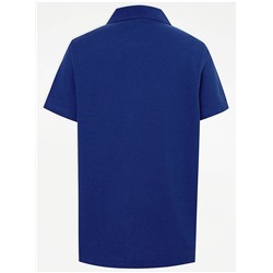 Cobalt Short Sleeve School Polo Shirts 2 Pack