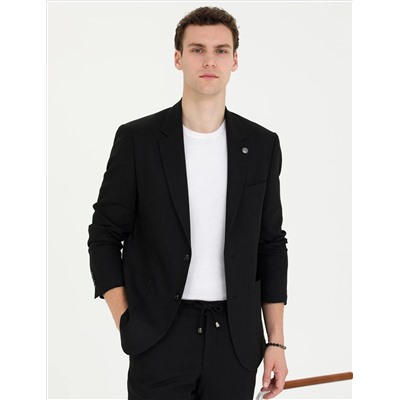 Siyah Slim Fit Takım Elbise