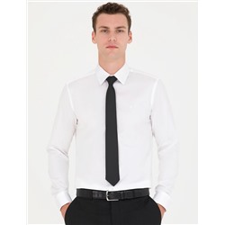 Beyaz Slim Fit Uzun Kollu Basic Gömlek