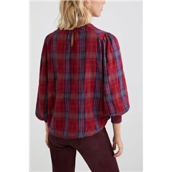 Blusa loose tartán