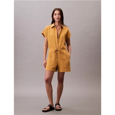 Cotton Viscose Gauze Romper