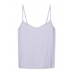 Camiseta tirantes punto súper suave azul