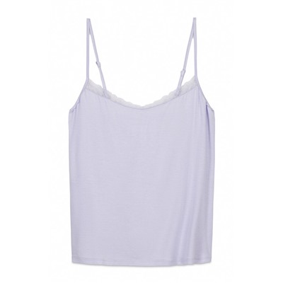 Camiseta tirantes punto súper suave azul