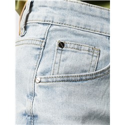 Шорты из эластичного денима