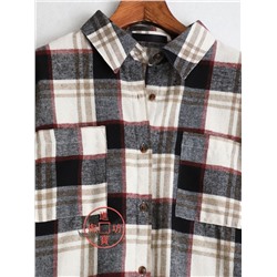 Свободного покроя женская рубашка - платье   Экспорт в Японию