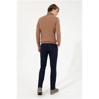 Erkek Lacivert Kanvas Pantolon