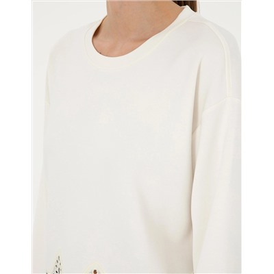 Ekru Comfort Fit Sweatshirt