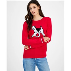 Tommy Hilfiger Women's Cotton Terrier Crewneck Sweater