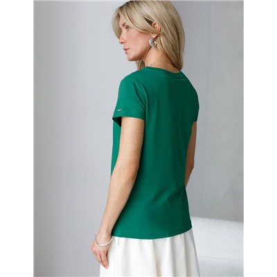 Футболка из премиального хлопка с эластаном