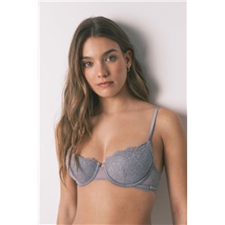 Sujetador clásico BEAUTIFUL encaje gris