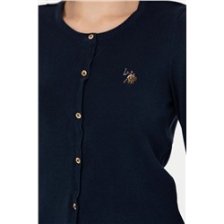 Kadın Lacivert Basic Triko Hırka