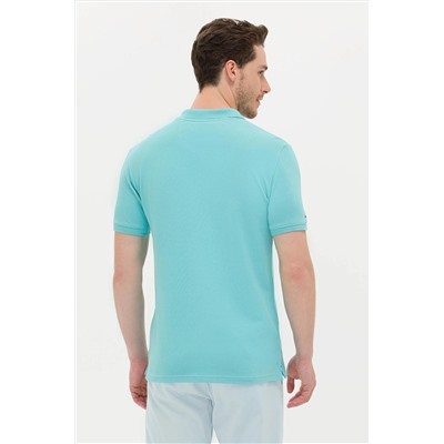 Erkek Mint Basic Polo Yaka Tişört