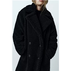 💤 Удлиненное пальто из искусственной овчины Zar*a   Экспорт