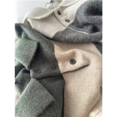 Мужской пуловер поло из смесовой шерсти МАНГ*О