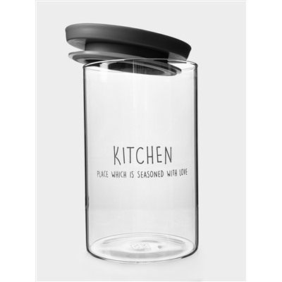 Банка для продуктов, 800 мл, стекло Б/пластик, Special