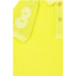 Erkek Çocuk Neon Sarı Polo Yaka Tişört