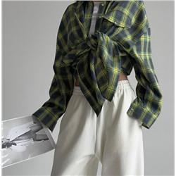 Свободная женская рубашка в стиле Ретро на кнопках