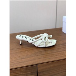 Женские шлепки на небольшом каблуке  (4 цвета) ЛОЕВ*Е