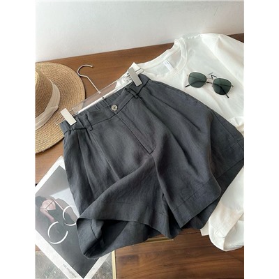 Женские  льняные шорты идеальной длины