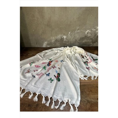Loova Pamuk Peştemal, Plaj Havlusu, Banyo Havlusu, Kelebek Desen