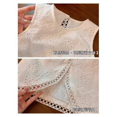 Хлопковый летний костюм для девочек