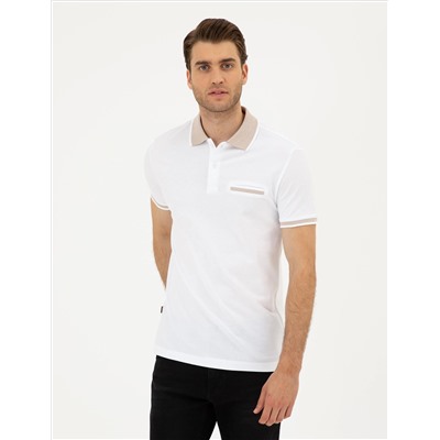 Beyaz Slim Fit Tişört