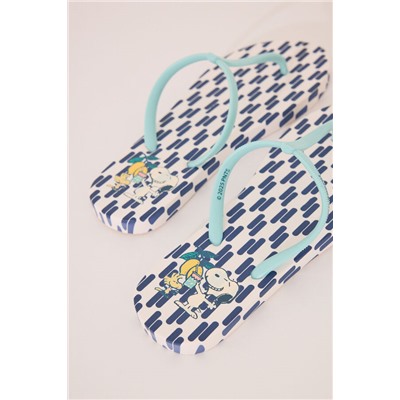 Chanclas print geométrico Snoopy