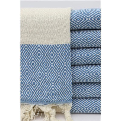 Fabric Box %100 Doğal Pamuk Elmas Peştemal Banyo Havlusu Türk Havlusu Hamam Plaj Havlusu